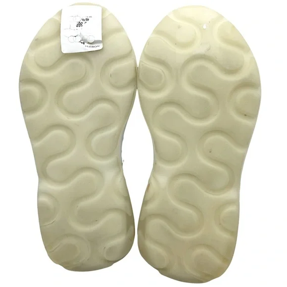 NWOB Stella McCartney White Beige Eclypse Touch Strap Sneakers - Sz 7 - Picture 6 of 7